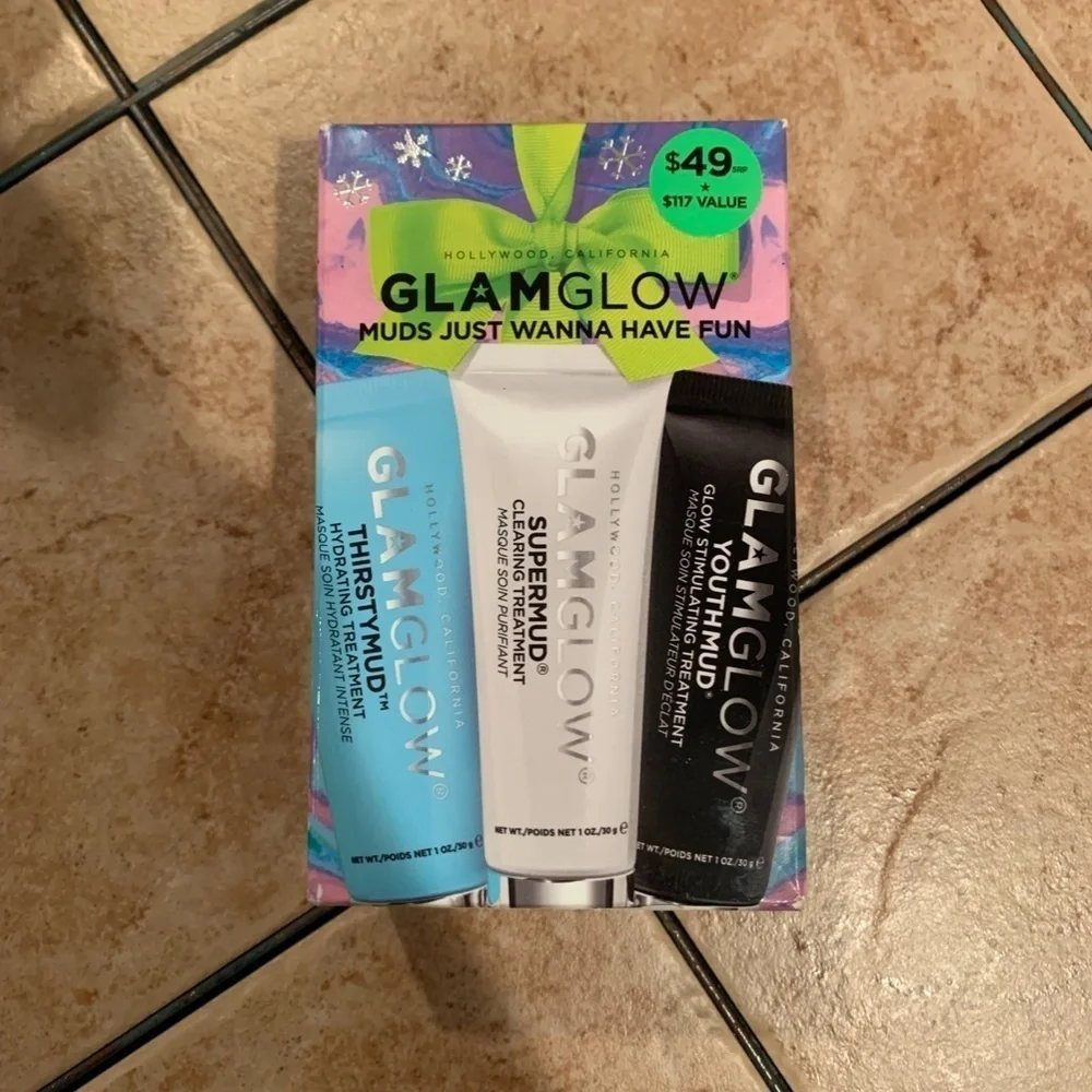 Glamglow Muds Just Wanna Have Fun 4 Piece Set New
